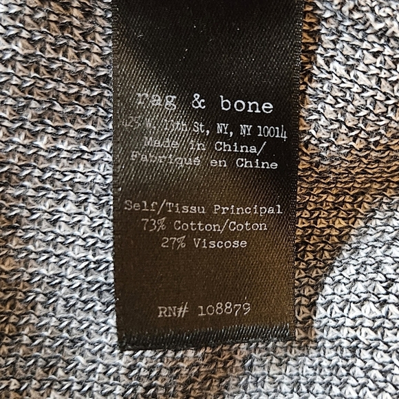 Rag & Bone/Jean Women's Brenda Sleeveless Hoodie Gray Size Medium - Picture 3 of 8